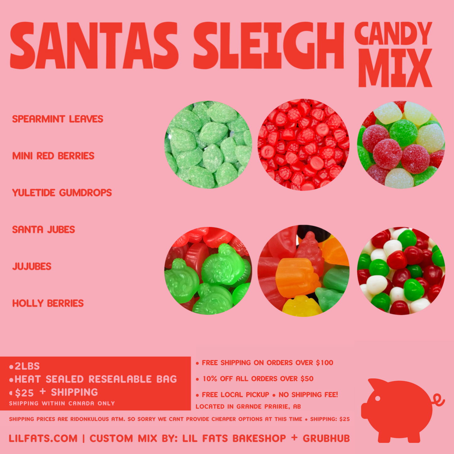 SANTAS SLEIGH • CANDY MIX • 2LBS